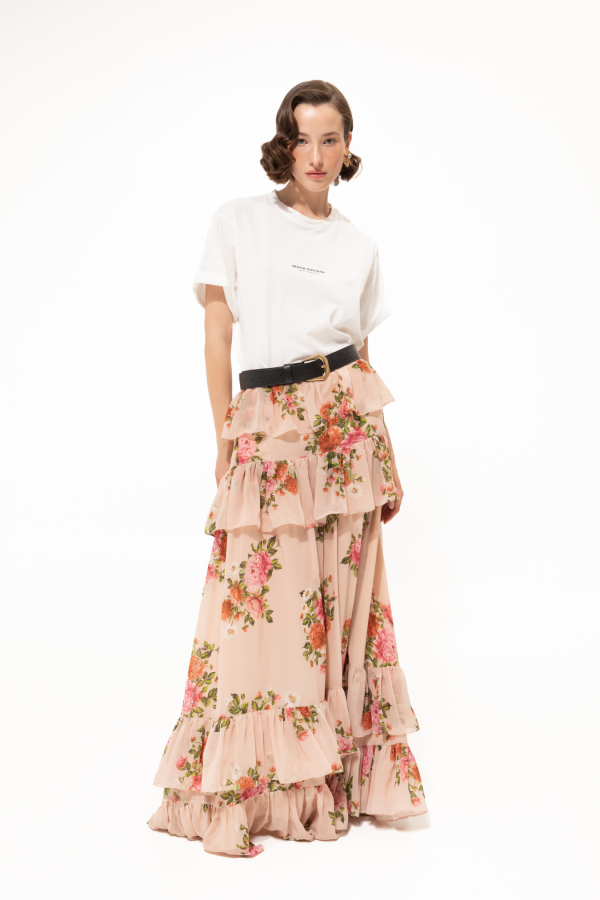 Pink Romance Ruffled Skirt - Image 1
