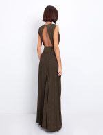 Lurex μάξι φόρεμα με ανοιχτή πλάτη - Image 3