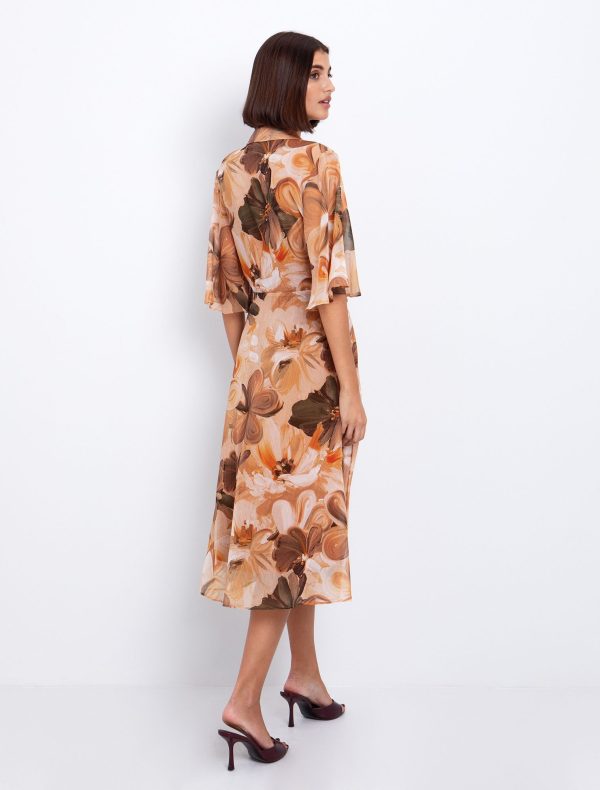 Σεμιζιέ φόρεμα εμπριμέ - Image 3