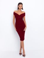 Tulle φόρεμα με σούρες