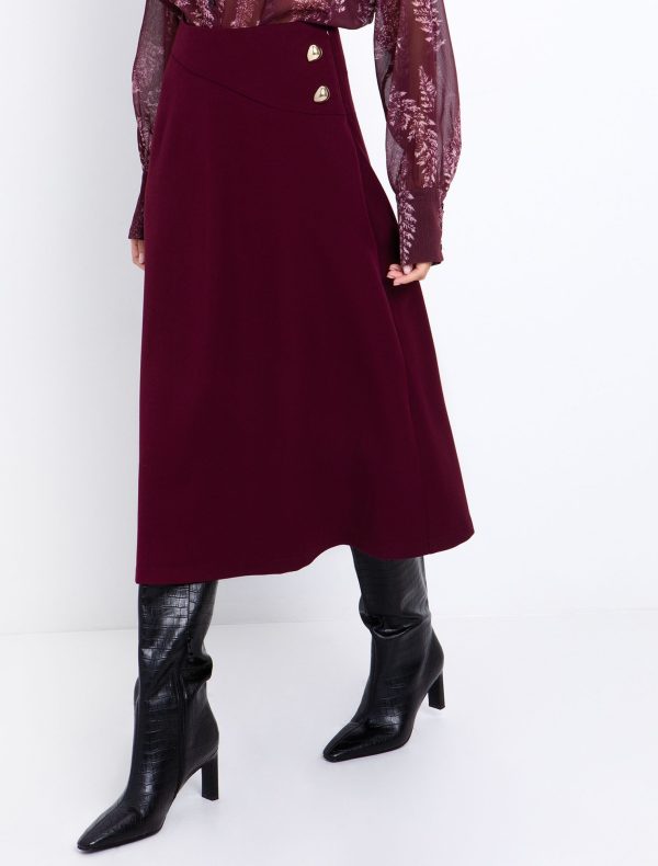 Midi φούστα με κουμπιά - Image 2