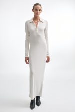 WHITNEY LONG SLEEVE DRESS WHITE - Image 4