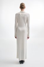 WHITNEY LONG SLEEVE DRESS WHITE - Image 3