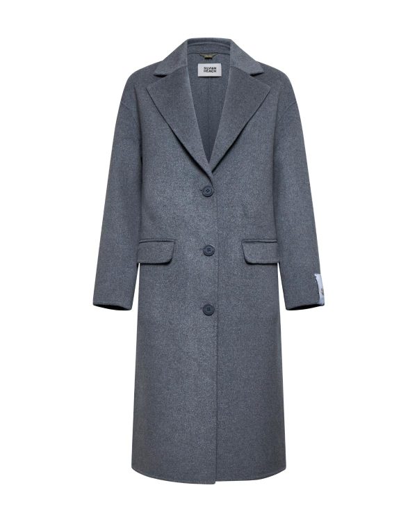 IMG_1820 GREY SINGLE-BREASTED COAT - Image 1