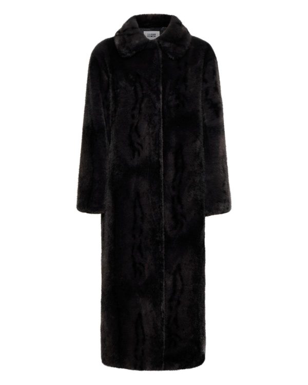 CAPPOTTO LUNGO EFFETTO PELLICCIA - Image 1