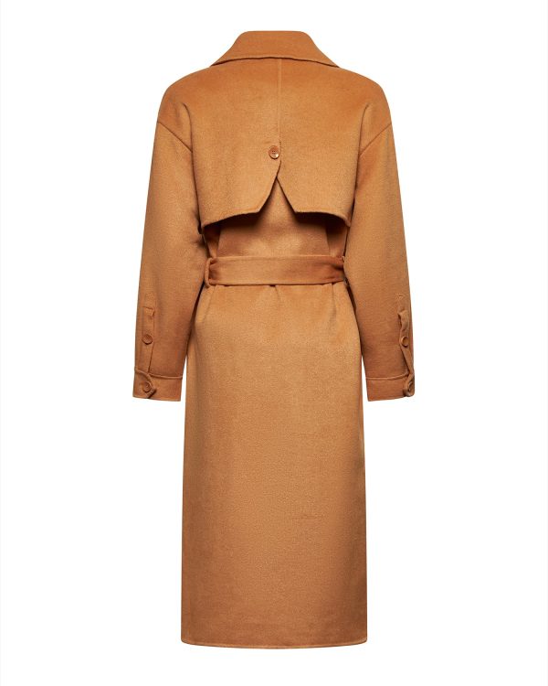 TRENCH COAT WITH FLAP AND BELT - Image 3