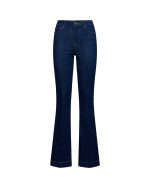 MEDIUM WASH FLARED JEANS
