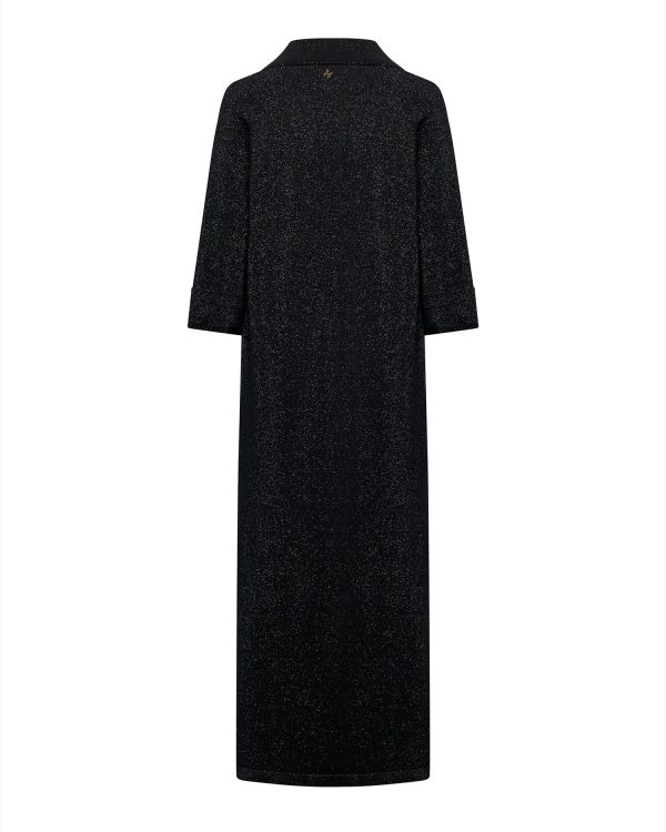 LONG DRESS WITH MICRO-LUREX AND V-NECK - Image 3