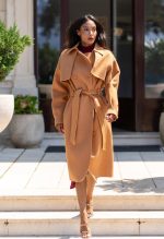 TRENCH COAT WITH FLAP AND BELT