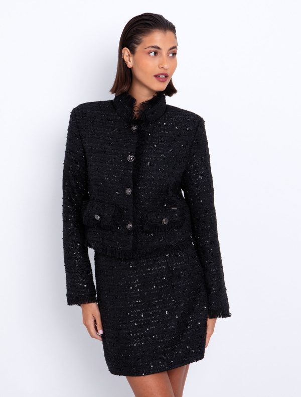 Τweed σακάκι λούρεξ - Image 1