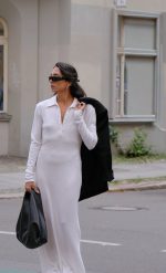 WHITNEY LONG SLEEVE DRESS WHITE - Image 5