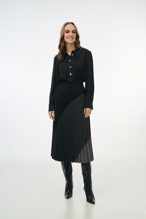 Φούστα σολέϊγ με τριχρωμία - Image 1