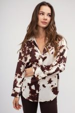 Πουκάμισο μπεζ με animal print σχέδιο - Image 4