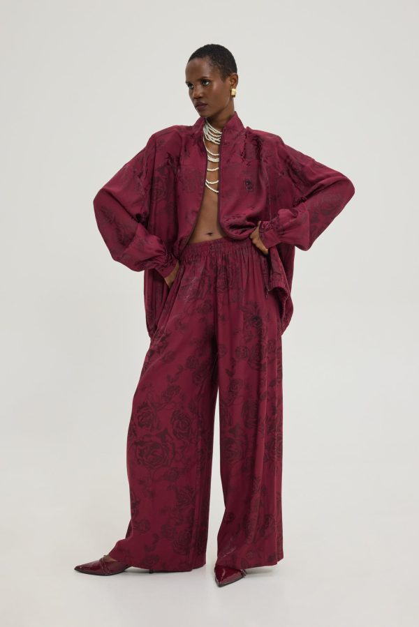 Peacock Pants (bordeaux) - Image 3