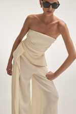 SUBWAY STRAPLESS TOP ECRU - Image 2