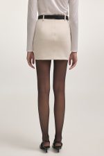 DEADLINE MINI SKIRT ecru - Image 4