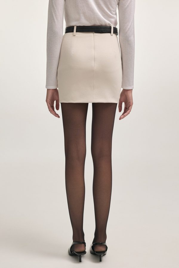 DEADLINE MINI SKIRT ecru - Image 4