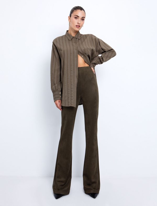 Σουέντ παντελόνι flare - Image 1