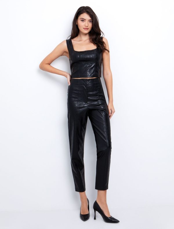 IMG_5496 Ψηλόμεσο παντελόνι από δερματίνη - Image 1