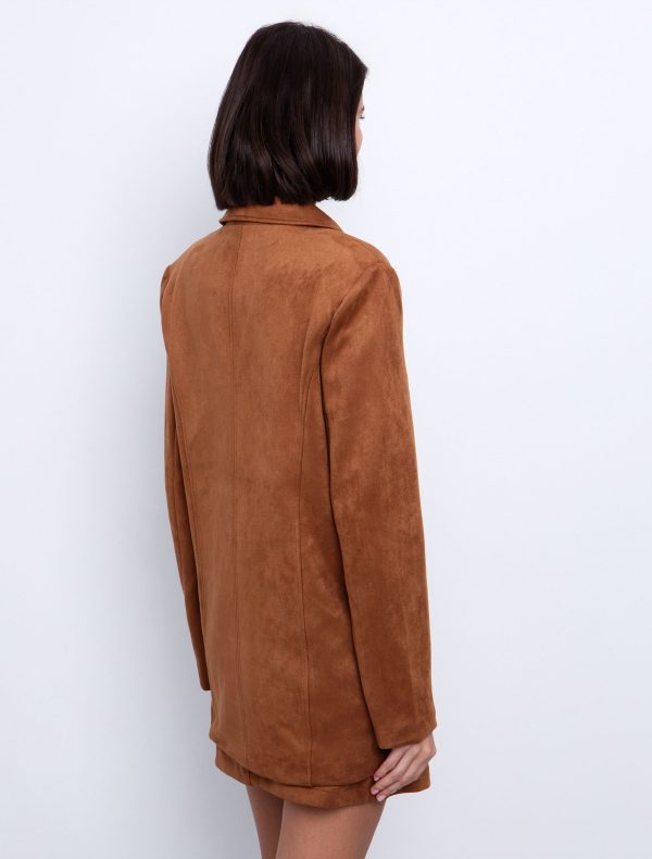 Σουέντ σακάκι με τσέπες - Image 3