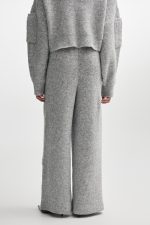 DONNA KNITTED TROUSERS GREY - Image 2