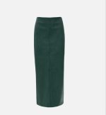 ALPINE GREEN FAUX LEATHER SKIRT - Image 2