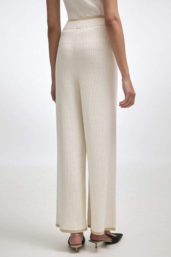 ROXANNE KNIT TROUSERS off white - Image 2