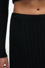 FEMME KNITTED SKIRT BLACK - Image 2