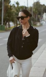 LAUREN KNITTED BLOUSE BLACK/WHITE