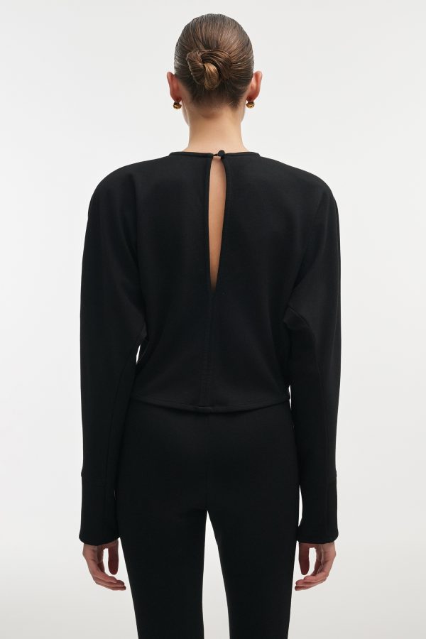 FLEUR TOP BLACK - Image 3