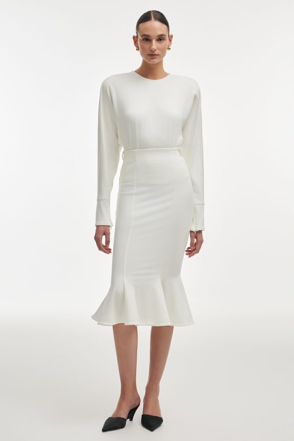 FLEUR SKIRT WHITE - Image 1