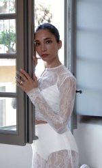 VEIL CARDIGAN TOP WHITE