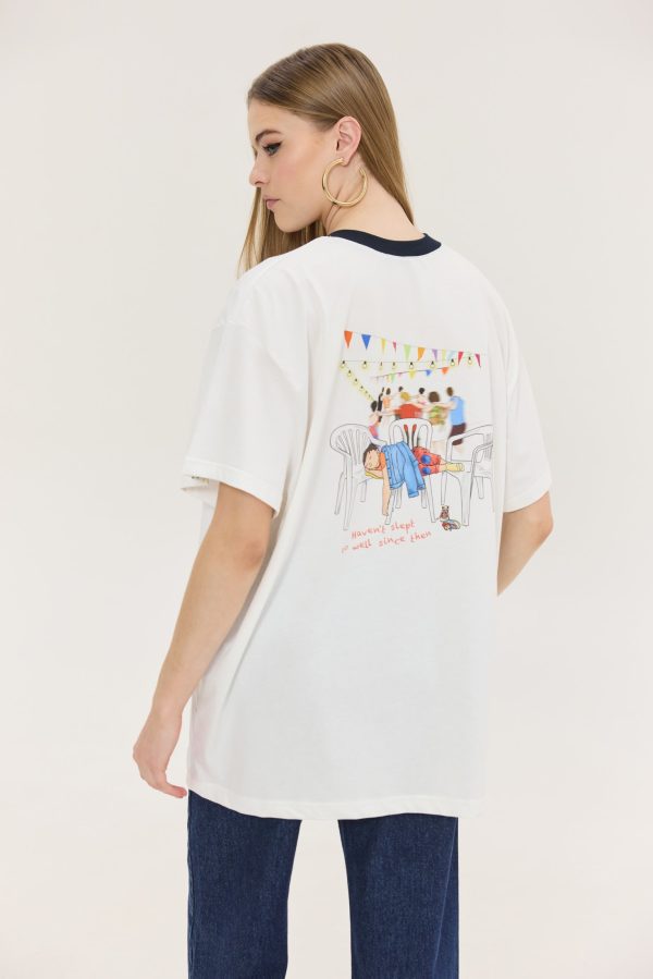 Cheetah T-shirt Off White panigyri - Image 1