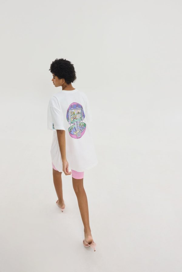 Cheetah T-shirt Off White (Office Pocket) - Image 1