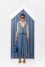 AMBER JEANS HALF BEADED