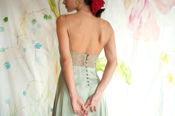 ballerine φόρεμα σε mint green χρώμα - Image 1