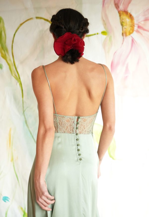 ballerine φόρεμα σε mint green χρώμα - Image 3