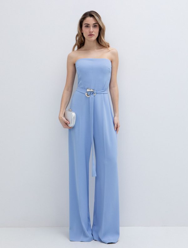 IMG_3556 Off shoulder ολόσωμη φόρμα με ζώνη - Image 1