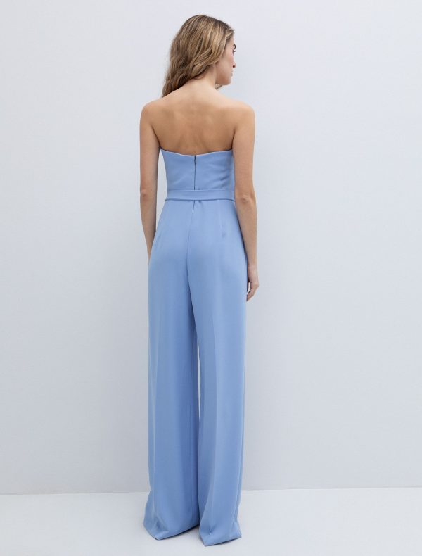 Off shoulder ολόσωμη φόρμα με ζώνη - Image 2