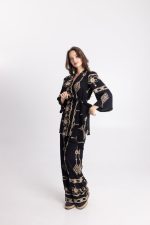 Σετ Κρουαζέ μαύρο με χρυσές λεπτομέρειες