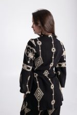 Σετ Κρουαζέ μαύρο με χρυσές λεπτομέρειες - Image 2