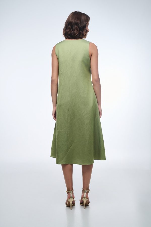 Φόρεμα αμάνικο με μοτίφ - Image 2