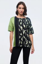 Μπλούζα απο βισκόζη με σχέδιο
