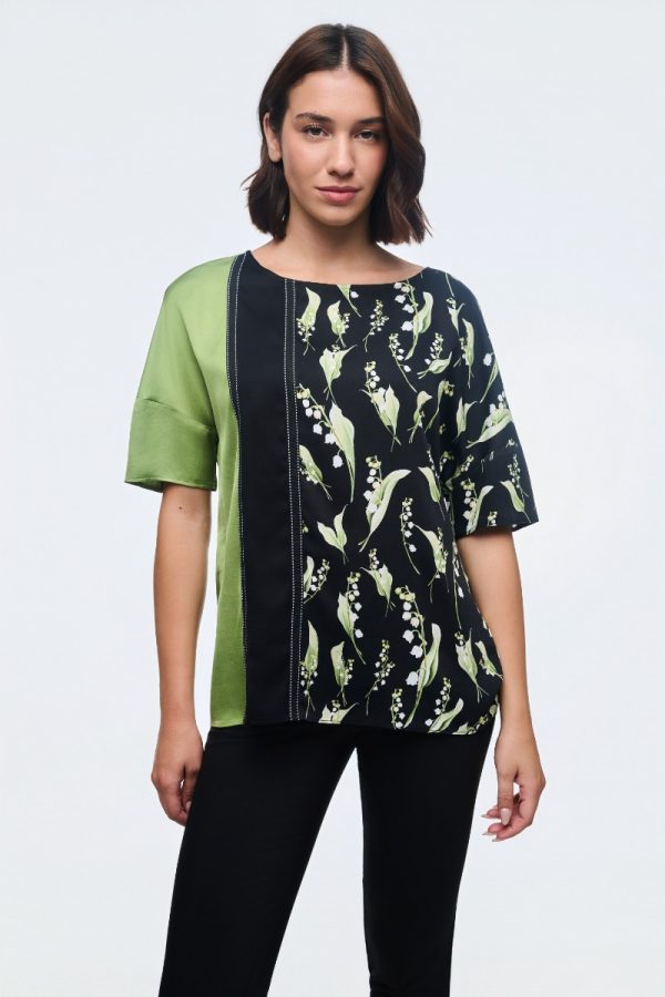 Μπλούζα απο βισκόζη με σχέδιο - Image 1