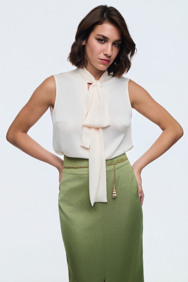 Μπλούζα με δέσιμο bolo - Image 1