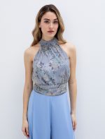 Halter τοπ φλοράλ