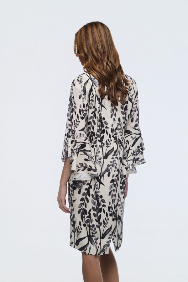 Φόρεμα σάκος με εντυπωσιακό print - Image 3
