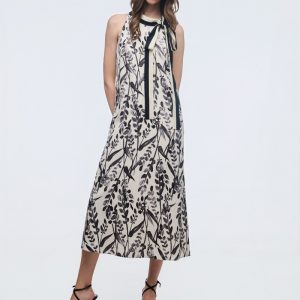 Φόρεμα αμάνικο με δέσιμο