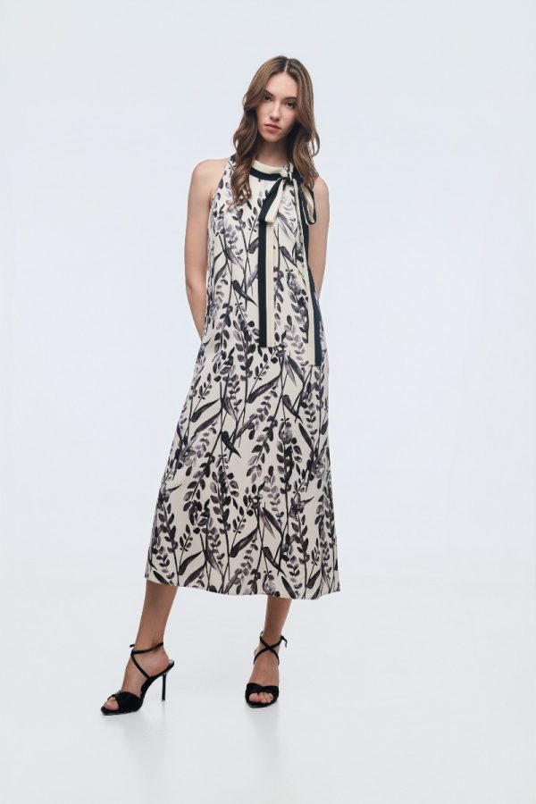 Φόρεμα αμάνικο με δέσιμο - Image 1