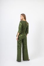 Χακί Σετ Κρουαζέ με Ιδιαίτερο Σχέδιο; Ζώνη - Image 3